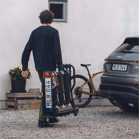 Thule EasyFold 3 Towbar Mounted Bike Rack for 2 Bikes   Black