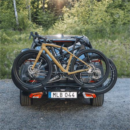 Thule EasyFold 3 Towbar Mounted Bike Rack for 2 Bikes   Black
