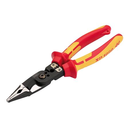 Draper Expert 94605 XP1000 VDE Tethered 8 in 1 Electricians Pliers, 215mm