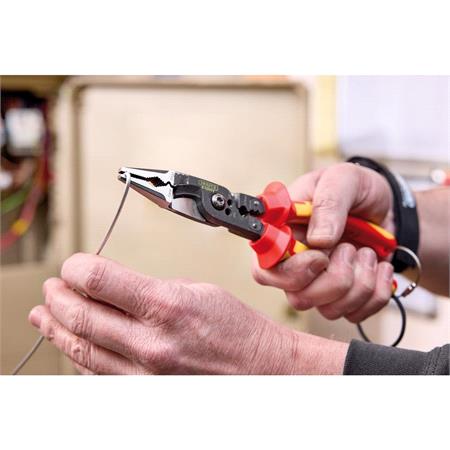 Draper Expert 94605 XP1000 VDE Tethered 8 in 1 Electricians Pliers, 215mm