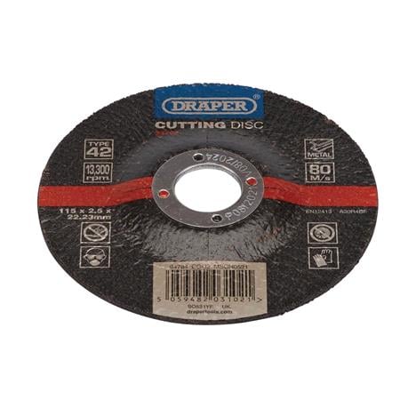 Draper 94784 DPC Metal Cutting Disc, 115 x 2.5 x 22.23mm