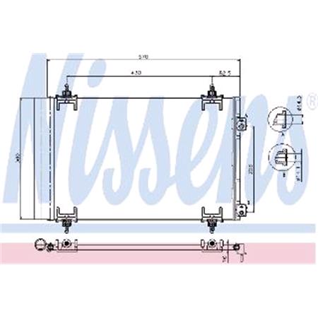 Nissens Air Conditioning Condenser   94826