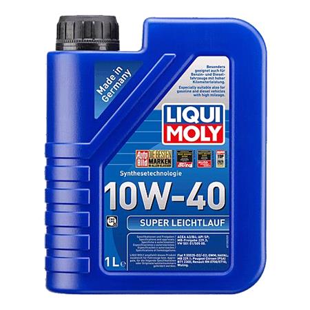 Liqui Moly 10W 40 A3/B4 Super Leichtlauf Engine Oil   1 Litre