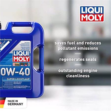 Liqui Moly 10W 40 A3/B4 Super Leichtlauf Engine Oil   5 Litre