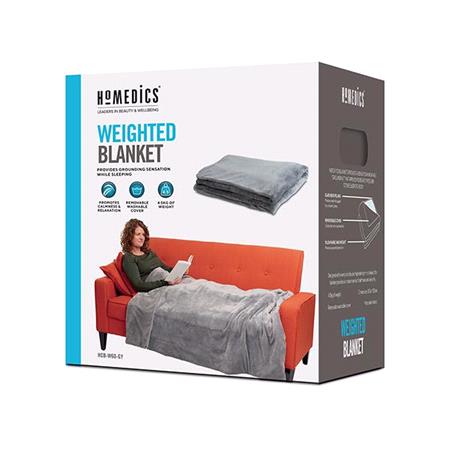 HoMedics Weighted Blanket   Reduces Anxiety, For A More Restful Sleep