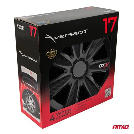 GTX 17 Inch Wheel Trims Set   CARBON BLACK