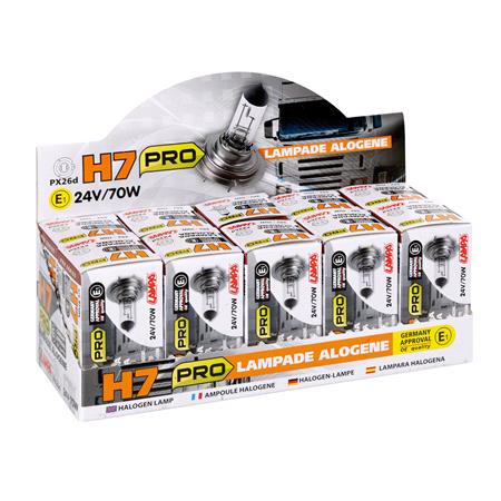 24V Pro halogen lamp   H7   70W   PX26d   1 pcs    Box