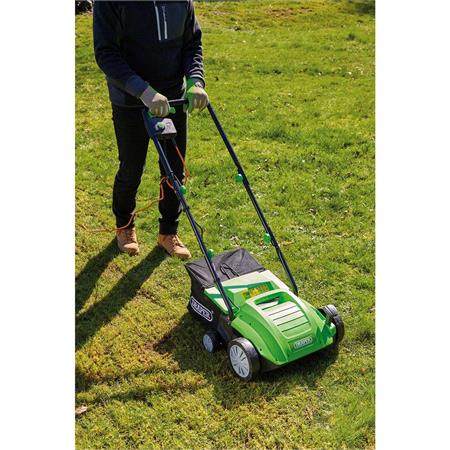 Draper 97921 230V 2 in 1 Lawn Aerator and Scarifier, 320mm, 1500W