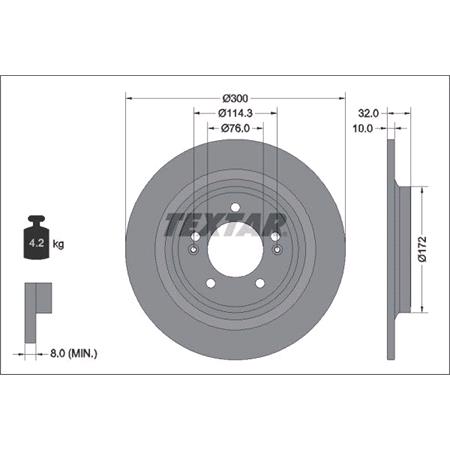 Textar Brake Discs (pair) 92337203