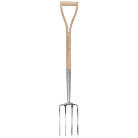 Draper 99011 Stainless Steel Border Fork with Ash Handle