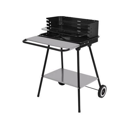 CHARCOAL GRILL WITH FRONT SHELF 54X35CM