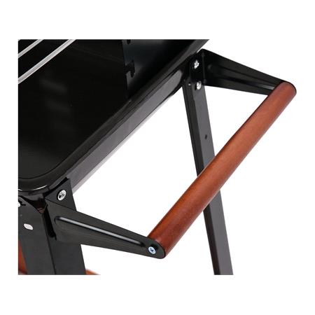 CHARCOAL GRILL WITH SHELF, 48X28CM