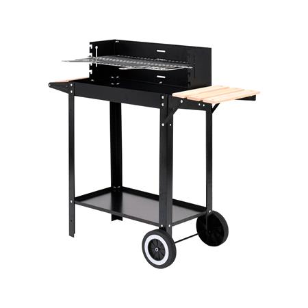CHARCOAL GRILL WITH SHELF 48,5X26CM