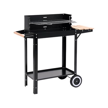 CHARCOAL GRILL WITH SHELF 48,5X26CM