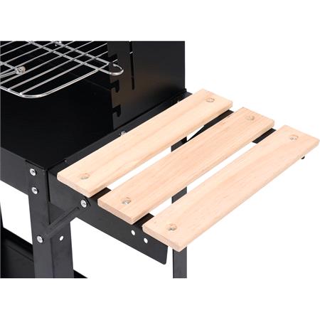 CHARCOAL GRILL WITH SHELF 48,5X26CM