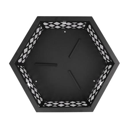 GARDEN STEEL FIRE PIT WITH GRILL 70X60CM