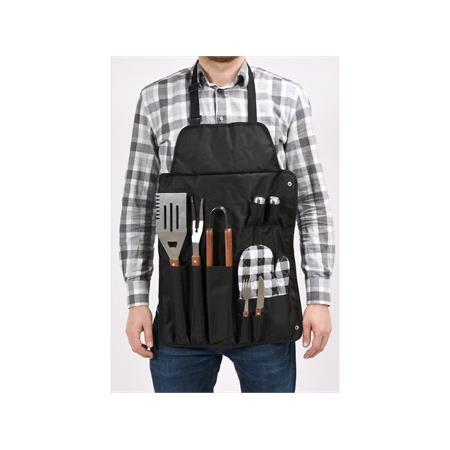 BBQ Essentials Set, Inc. 8 Accessories and Apron