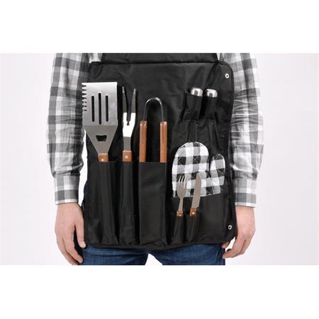 BBQ Essentials Set, Inc. 8 Accessories and Apron