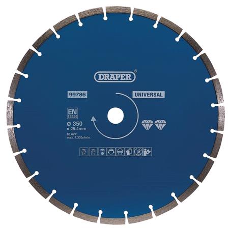 Draper 99786 Segmented Diamond Blade (350mm)