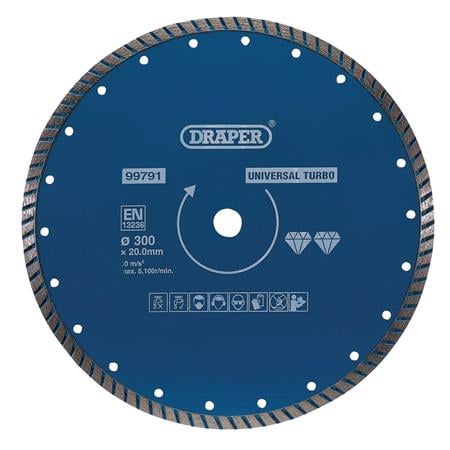 Draper 99791 Turbo Diamond Blade (300mm)