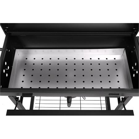 CHARCOAL GRILL WITH LID, GRID 71X35 CM