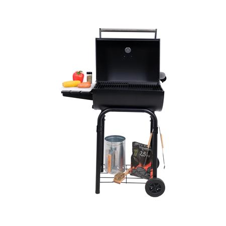 CHARCOAL GRILL WITH LID GRATE 47X34CM