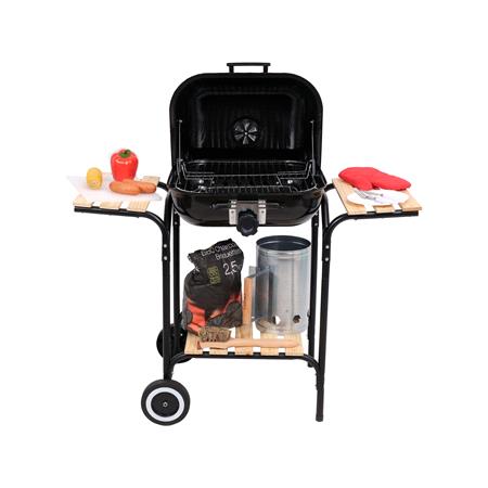 CHARCOAL GRILL WITH GRATE ADJUST 45X40CM