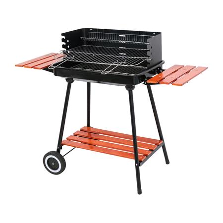 CHARCOAL GRILL W/ SHELVES GRATE 53X33CM