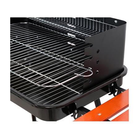 CHARCOAL GRILL W/ SHELVES GRATE 53X33CM
