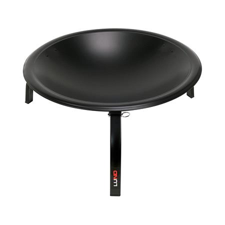 STEEL FIRE PIT WITH FOLDING LEGS 56X39CM