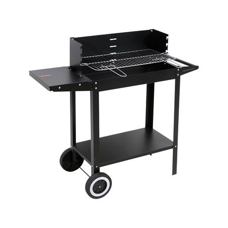 CHARCOAL GRILL WITH SHELF 48X26,5CM