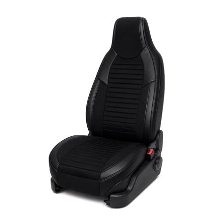 CHAMPION Style Seat Covers with Fixed Headrests (Black) For Citroen C ZERO 2010 Onwards