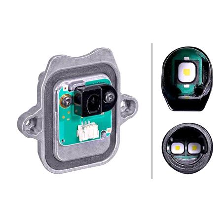 (Hella) BMW 3 Series, F30, '15 '18 Headlamp Module Set, For LED Headlamps, 3 Pcs, Original Equipment   9DW204974011