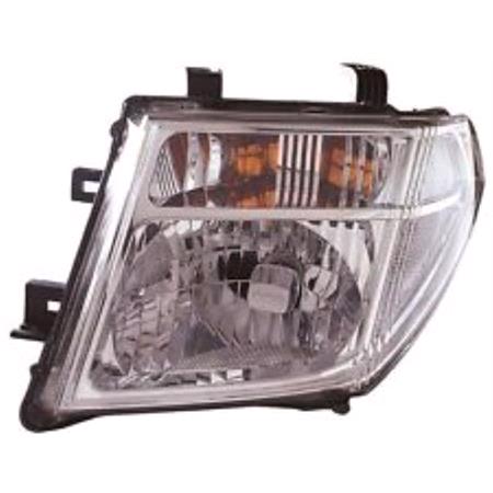 Left Headlamp (Halogen, Takes H4 Bulb, Supplied With Motor, Original Equipment) for Nissan PATHFINDER 2010 on