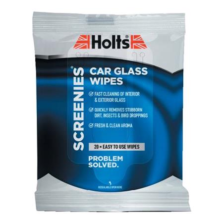 Holts Car Glass Wipes ( 20 wipes )