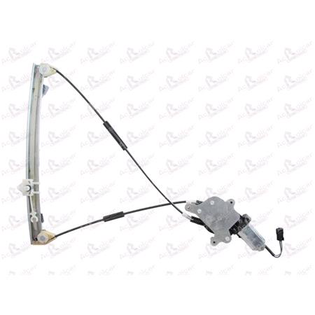 Right Front Window Regulator for Peugeot 306 Break (7E, N3, N5)  1994 to 2002, 2 Door Models, WITHOUT One Touch/Antipinch, motor has 2 pins/wires