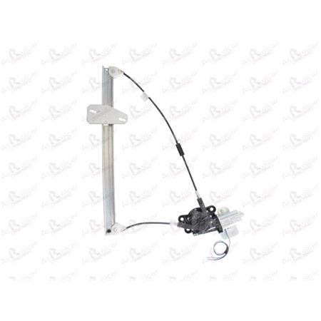Front Right Electric Window Regulator (with motor) for RENAULT 1 Saloon (L48_), 1986 1994, 4 Door Models, WITHOUT One Touch/Antipinch, motor has 2 pins/wires