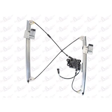Front Right Electric Window Regulator (with motor) for SEAT IBIZA Mk II (6K1), 1993 1999, 4 Door Models, WITHOUT One Touch/Antipinch, motor has 2 pins/wires