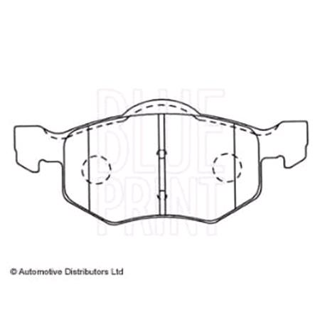 Blueprint Front Brake Pads (Full set for Front Axle)   ADM54273