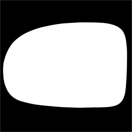 Left Stick On Wing Mirror Glass for Toyota PRIUS 2009 Onwards