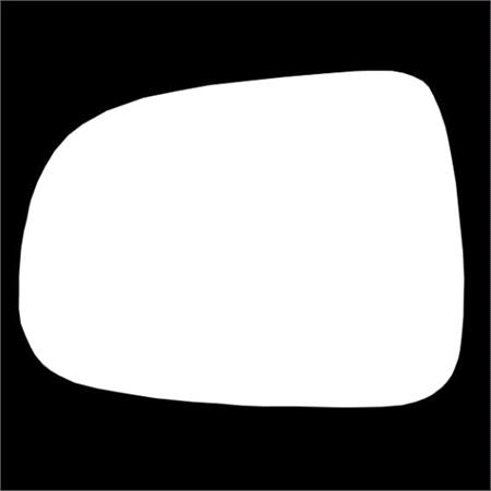 Left Stick On Wing Mirror Glass for Nissan NOTE, 2006 2013