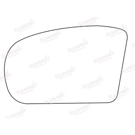 Left Stick On Wing Mirror Glass for Mercedes E CLASS 2002 2006