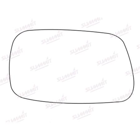Left Stick On Wing Mirror Glass for TOYOTA AVENSIS Estate, 1997 2003