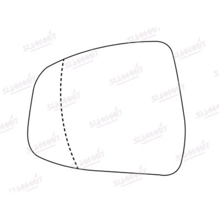 Left Stick On Wing Mirror Glass for FORD MONDEO IV, 2007 2014