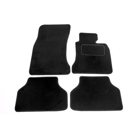 Tailored Car Floor Mats in Black for BMW 5 Series  2003 2010   E60