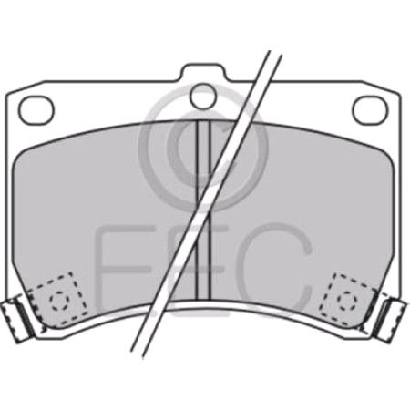 EEC Front Brake Pads (Full set for Front Axle)   BRP1073
