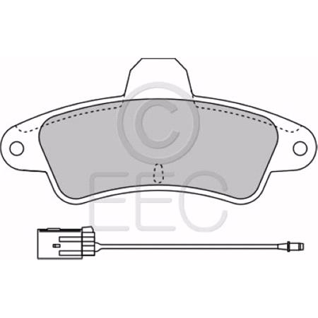 EEC Rear Brake Pads (Full set for Rear Axle)   BRP1363