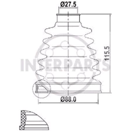 C.V. BOOT 2.2DT NISSAN PRIMERA