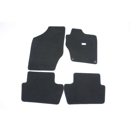 Tailored Car Floor Mats in Black for Citroen C4 Coupe  2004 2010   Not Picasso   no Clip Version