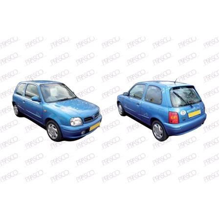 Nissan Micra K11 1998 2000 Grille R.H. (Drivers Side), With Chrome